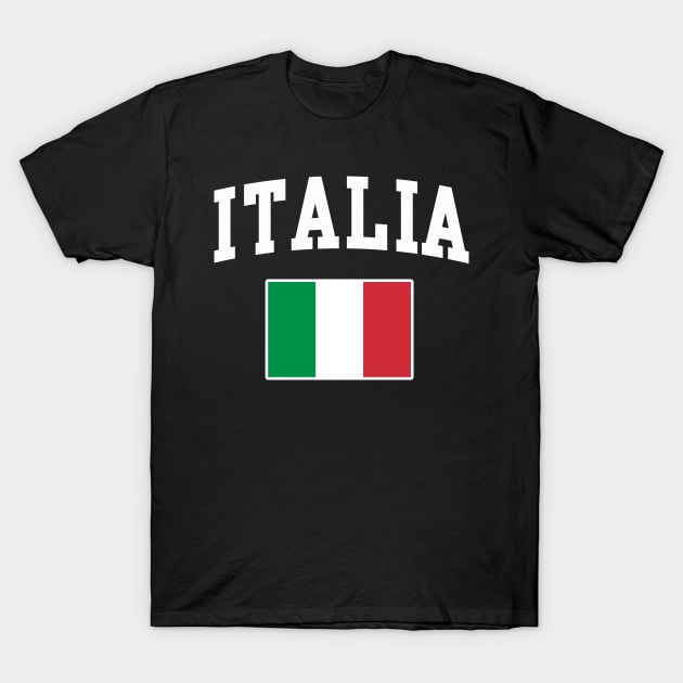 Italia Flag Italian Italy Italiano T-Shirt by E